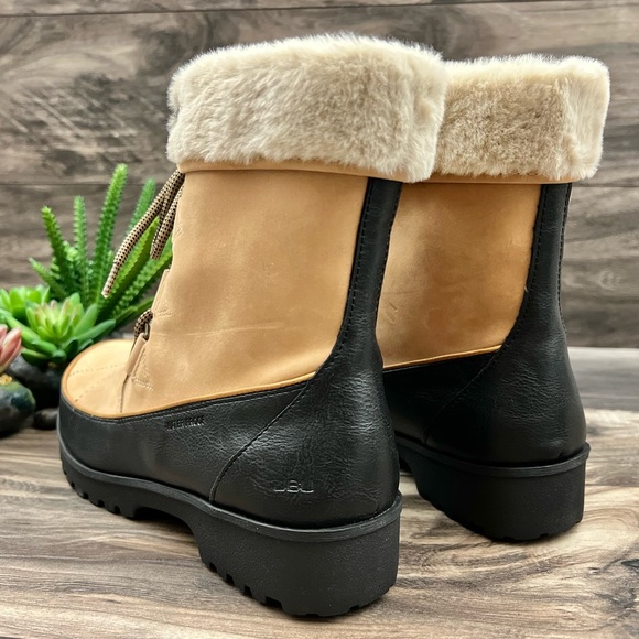 NIB JBU by Jambu Northgate Faux Fur Trim Waterproof Ankle Boots 8M Tan - Picture 11 of 13